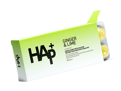 Kryddað engifer og lime  - 16 töflur (39,2g)