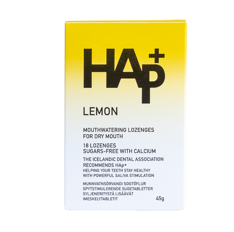 HAp+ sítrónubragð - 18 töflur