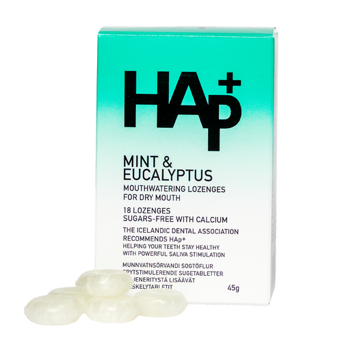 HAp+ Mint og Eucalyptus - 18 töflur